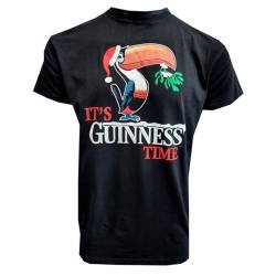 Herren Guinness T-Shirt Tucan Black Tee Baumwolle Rundhals, Schwarz, XL von Guinness