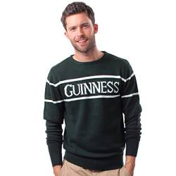 Offizielle Guinness Herren Knit Jumper Mit Weiß Guinness Text, Flaschen Grün, M von Guinness