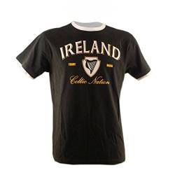 T-Shirt mit Harfen-Aufdruck und weißem Rand, Grün von Guinness