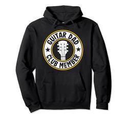 Guitar Dad Club Member Vintage Logo Guitarist Herren Gitarre Pullover Hoodie von Guitar Players Accessories & Guitar Gifts For Men