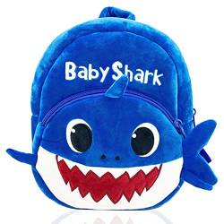 Gujey Shark Kinderrucksack, Rucksack für Kleinkinder, Kindergarten-Rucksack in Hai-Form mit Text, Mini Bag Rucksäcke Kinder Junge (Blau) von Gujey