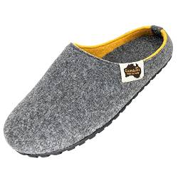 Gumbies Hausschuhe | Modell Outback Slipper | Farbe Grey-Curry | Gr. 40 von Gumbies