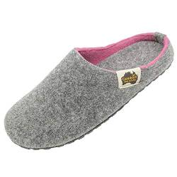 Gumbies Hausschuhe | Modell Outback Slipper | Farbe Grey-Pink | Gr. 43 von Gumbies