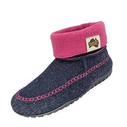 Gumbies Hausschuhe | Modell Thredbo | Farbe Navy-Pink | Gr. 43 von Gumbies