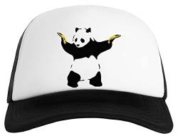Gunmant Banksy Panda Mit Bananen Herren Damen Baseball Classic Kappe Unisex Erstellbarer Snapback Mens Womens Cap von Gunmant