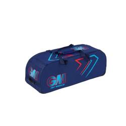 Gunn & Moore GM Cricket Duffle Duffle Bag | 707 | All-Terrain Wheels | Volumen 92 Liter | Robustes 600 Denier Polyester | Blau & Electric Red von Gunn & Moore