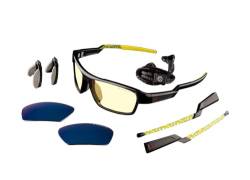 Gunnar Gaming- und Computerbrille - Lightning Bolt 360 ESL edition, Amber Linsen 65% Blaulichtfilter und 100% UV-Schutz - Premium Blaulicht Brille, reduziert Augenbelastung, von Gunnar