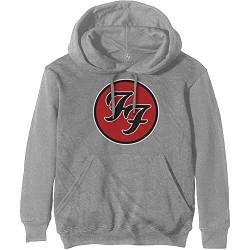 Foo Fighters Herren FF Logo Kapuzenpullover Grau von Guns N' Roses
