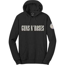 Guns N Roses Classic Band Logo Bullet Circle Hoodie Sweatshirt Applique Motifs M von Guns N' Roses