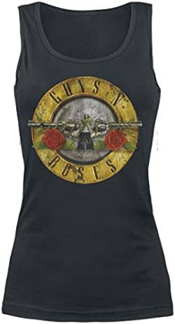 Guns N' Roses Distressed Bullet Frauen Top schwarz XL 100% Baumwolle Band-Merch, Bands von Guns N' Roses