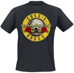 Guns N' Roses Distressed Bullet Männer T-Shirt schwarz S 100% Baumwolle Band-Merch, Bands von Guns N' Roses