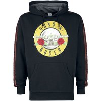 Guns N' Roses Kapuzenpullover - Amplified Collection - Mens Taped Fleece Hoodie - S bis XL - für Männer - Größe L - schwarz  - Lizenziertes von Guns N' Roses