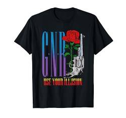 Guns N' Roses Offizielle Verwendung Ihrer Illusionspistole T-Shirt von Guns N' Roses
