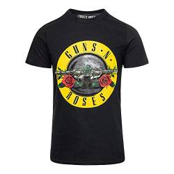 Guns N 'Roses Pistols and Roses Bullet Logo, X-Large, Black von Guns N' Roses