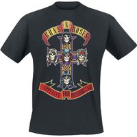 Guns N' Roses T-Shirt - Appetite For Destruction - Cover - S bis 4XL - für Männer - Größe 4XL - schwarz  - Lizenziertes Merchandise! von Guns N' Roses