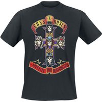 Guns N' Roses T-Shirt - Appetite For Destruction - Cover - S bis 4XL - für Männer - Größe XL - schwarz  - Lizenziertes Merchandise! von Guns N' Roses