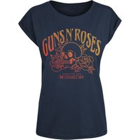 Guns N' Roses T-Shirt - Appetite For Destruction Skull - S bis XXL - für Damen - Größe L - navy  - Lizenziertes Merchandise! von Guns N' Roses