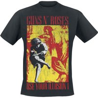 Guns N' Roses T-Shirt - Illusion - Get In The Ring - M bis XXL - für Männer - Größe XL - schwarz  - Lizenziertes Merchandise! von Guns N' Roses