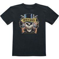 Guns N' Roses T-Shirt - Metal-Kids - Top Hat - 92 bis 164 - für Mädchen & Jungen - Größe 164 - schwarz  - Lizenziertes Merchandise! von Guns N' Roses