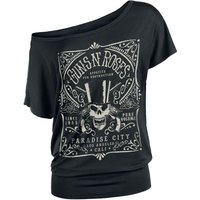 Guns N' Roses T-Shirt - Paradise City Label - S bis 5XL - für Damen - Größe 4XL - schwarz  - EMP exklusives Merchandise! von Guns N' Roses