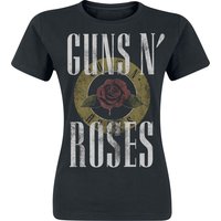 Guns N' Roses T-Shirt - Rose Logo - S bis XXL - für Damen - Größe L - schwarz  - Lizenziertes Merchandise! von Guns N' Roses