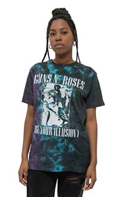 Guns N' Roses T Shirt Use Your Illusion Monochrome offiziell Unisex Dye Wash XL von Guns N' Roses
