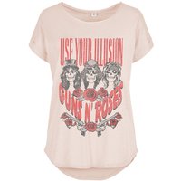 Guns N' Roses T-Shirt - Use Your Illusion Roses - S bis XXL - für Damen - Größe M - pink  - Lizenziertes Merchandise! von Guns N' Roses