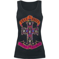 Guns N' Roses Top - Appetite Cross - S bis XXL - für Damen - Größe L - schwarz  - Lizenziertes Merchandise! von Guns N' Roses