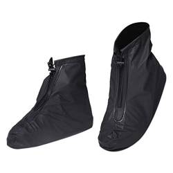 Guotobe Überschuhe Wasserdicht Damen Regen-Schuhe Renschutz Schuhe Ein Paar, Faltbare Regen Schuhüberzieher Wiederverwendbar Unisex Rain Overshoes Weiß Schwarz Schuhschoner für Frauen Männer von Guotobe