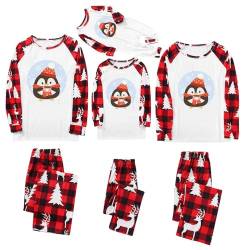 Guotobe Weihnachts Pyjama Familie Set: Warm Couple Set Christmas Schlafanzug Rundhals Weihnachtspyjama Langarm Familien Outfit Set Winter Damen Herren Kinder Hausanzug Weihnachts Matching Pyjamas von Guotobe