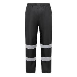 Regenhose Herren Leichte Regen Überziehhose Laufhose Klassische Reflektierend Outdoor Hose Winddichte Schwarz Motorrad Regenhose Schlamm Und Schmutzabweisend Regenkleidung Lang Fahrradhose von Guotobe