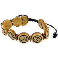 Guru-Shop Armreif Buddhistisches Armband OM - braun Modell 9 von Guru-Shop