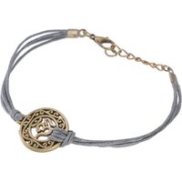 Guru-Shop Armreif Ethno Armband OM - grau von Guru-Shop