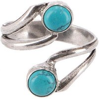 Guru-Shop Fingerring Silberfarbener Ring aus Indien, Boho Schmuck -.. von Guru-Shop