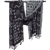 Guru-Shop Halstuch Pashmina Viskose Schal Stola mit OM Musterr -.. von Guru-Shop