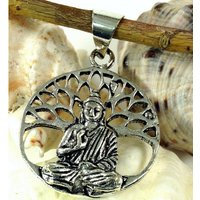 Guru-Shop Kettenanhänger Amulett `Buddha unterm Bodhi Baum`, Ethno.. von Guru-Shop