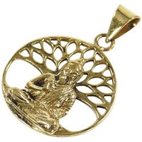 Guru-Shop Kettenanhänger Amulett `Buddha unterm Bodhi Baum`.. von Guru-Shop