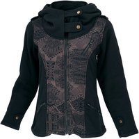 Guru-Shop Langjacke Goa Festival Jacke Print, Jacke mit weiter.. alternative Bekleidung von Guru-Shop