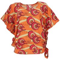 Guru-Shop Longbluse Lockere Sommerbluse mit afrikanischem Druck,.. alternative Bekleidung von Guru-Shop