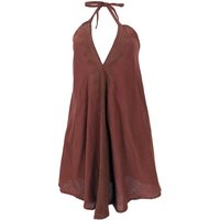 Guru-Shop Midikleid Boho Minikleid, Neckholder Kleid, Longtop -.. alternative Bekleidung von Guru-Shop