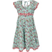 Guru-Shop Midikleid Boho Minikleid, luftiges Sommerkleid - türkis alternative Bekleidung von Guru-Shop