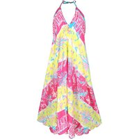 Guru-Shop Midikleid Boho Sommerkleid, Maxikleid mit Batik-Druck,.. alternative Bekleidung von Guru-Shop