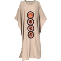 Guru-Shop Midikleid Langes besticktes Boho Sommerkleid, Kaftan,.. alternative Bekleidung von Guru-Shop