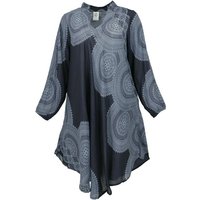 Guru-Shop Midikleid Luftiges Boho Minikleid mit langen Ärmeln,.. Boho von Guru-Shop