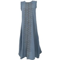 Guru-Shop Midikleid Natürliches Tunikakleid, Maxikleid, Boho.. alternative Bekleidung von Guru-Shop