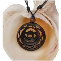 Guru-Shop Perlenkette Chakra Halskette, Boho Chakra Kette aus Holz -.. von Guru-Shop