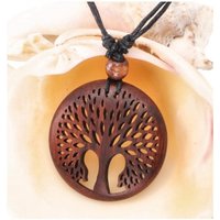 Guru-Shop Perlenkette Ethno Holzschmuck Kette, Surferkette - Tree of.. von Guru-Shop