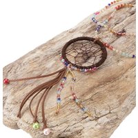 Guru-Shop Perlenkette Ethno Kette, Modeschmuck Kette Traumfänger,.. von Guru-Shop