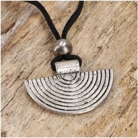 Guru-Shop Perlenkette Ethnokette, Modeschmuck - halbe Spirale von Guru-Shop