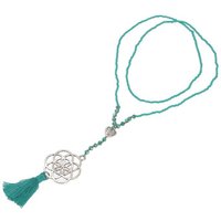 Guru-Shop Perlenkette Modeschmuck Kette - Blume des Lebens.. von Guru-Shop